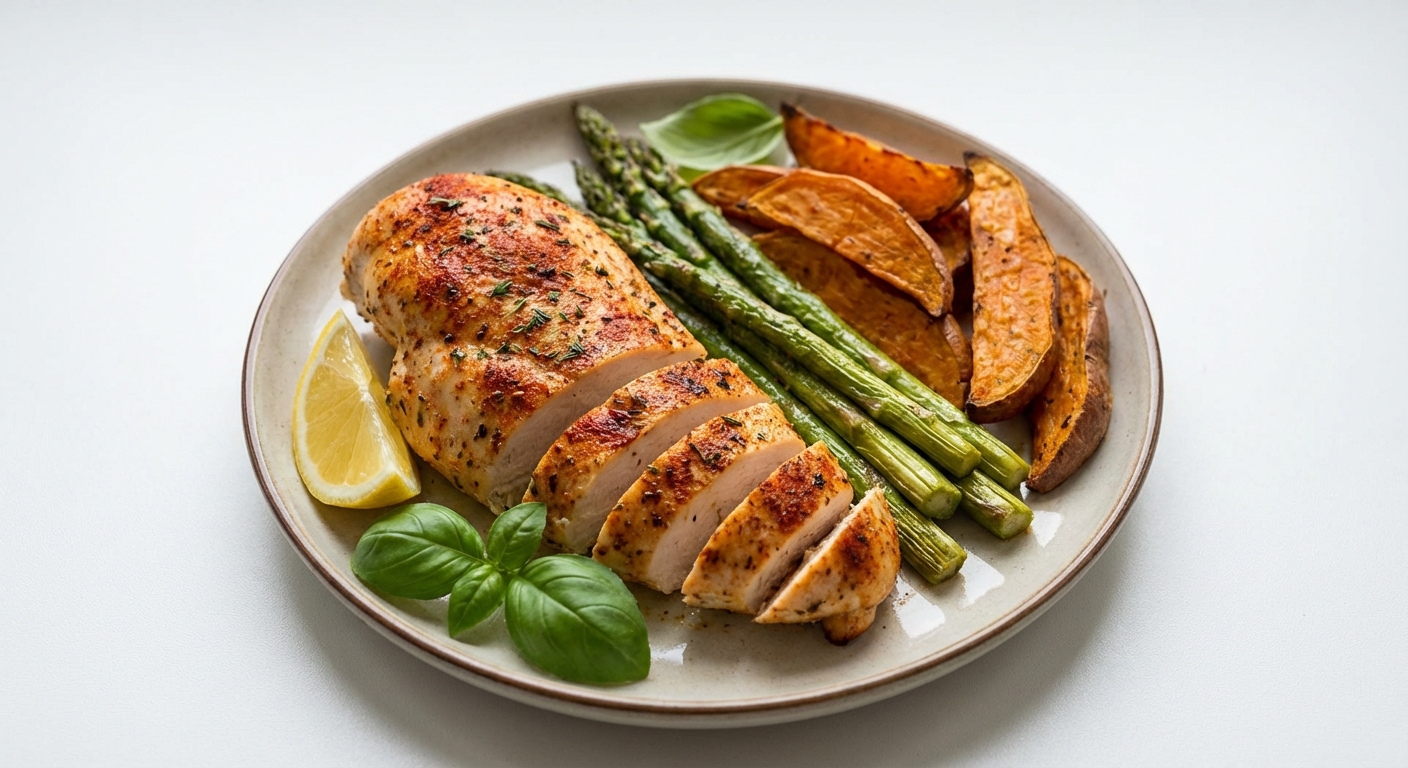 Kurczak z Batatami i Szparagami