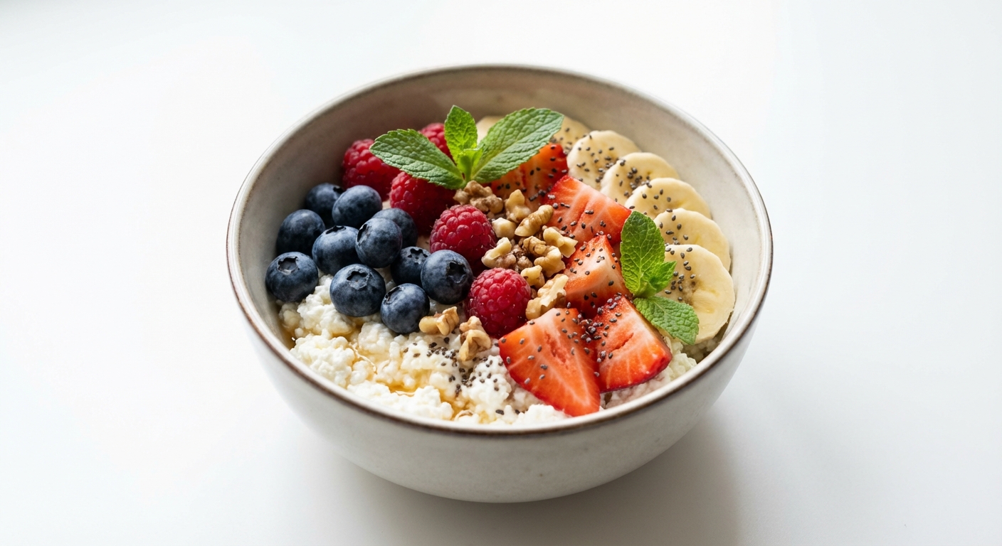 Serek Wiejski z Miodem, Owocami i Orzechami