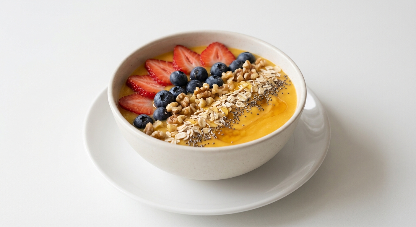 Mango Banana Smoothie Bowl z Miodem