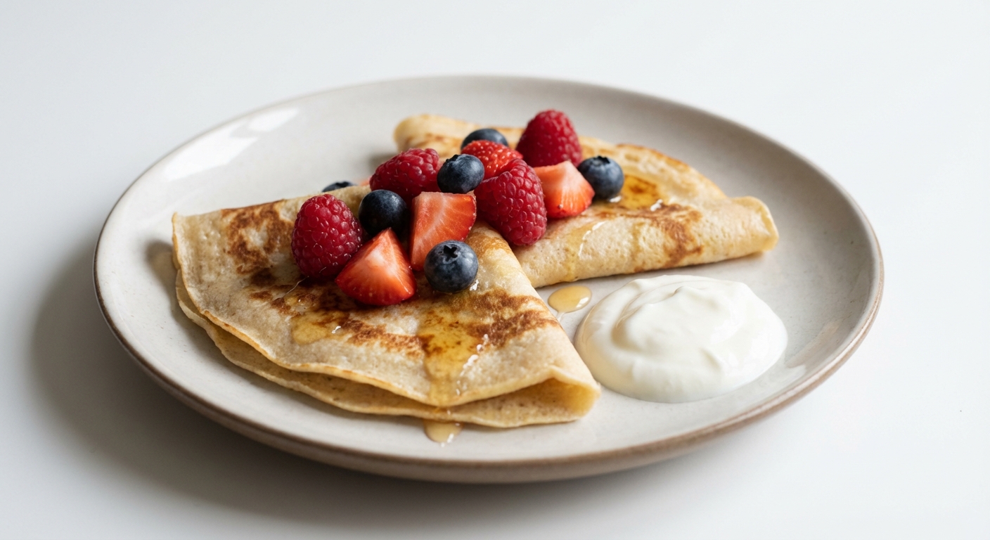 Kokosowe Naleśniki z Owocami i Miodem