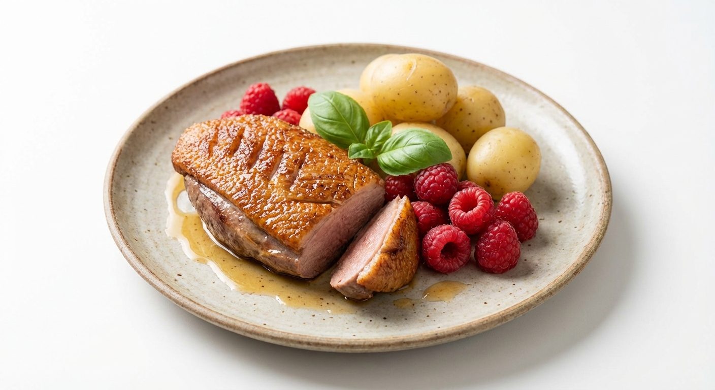 Pierś z Kaczki, Maliny, Ziemniaki