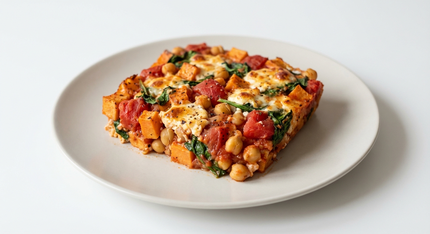 Zapiekanka z Batatów, Ciecierzycy i Twarogu