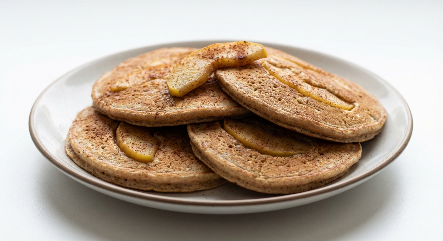 Pełnoziarniste Naleśniki z Jabłkiem i Cynamonem