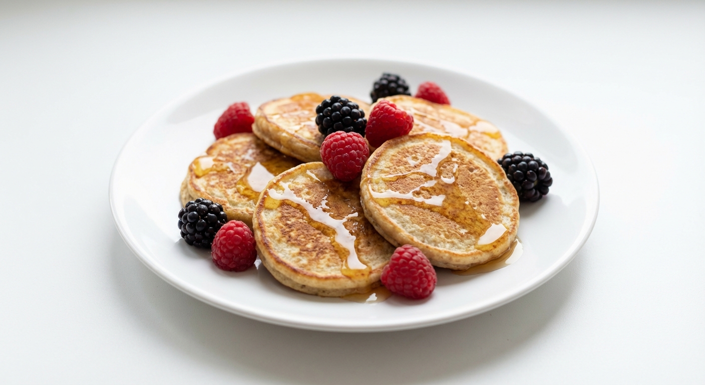 Owsiane placuszki z bananem i miodem