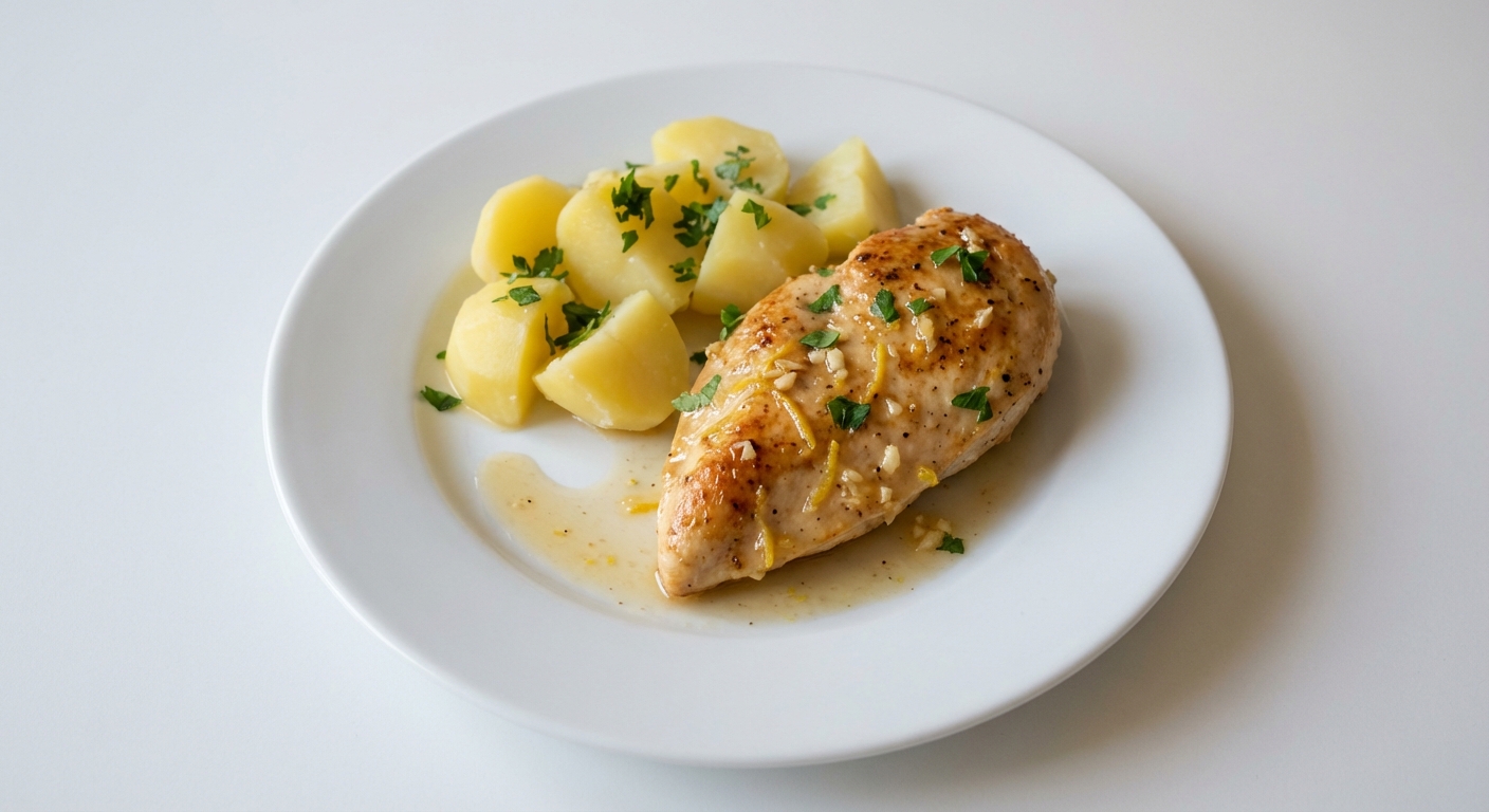 Kurczak z Miodem, Cytryną i Ziemniakami