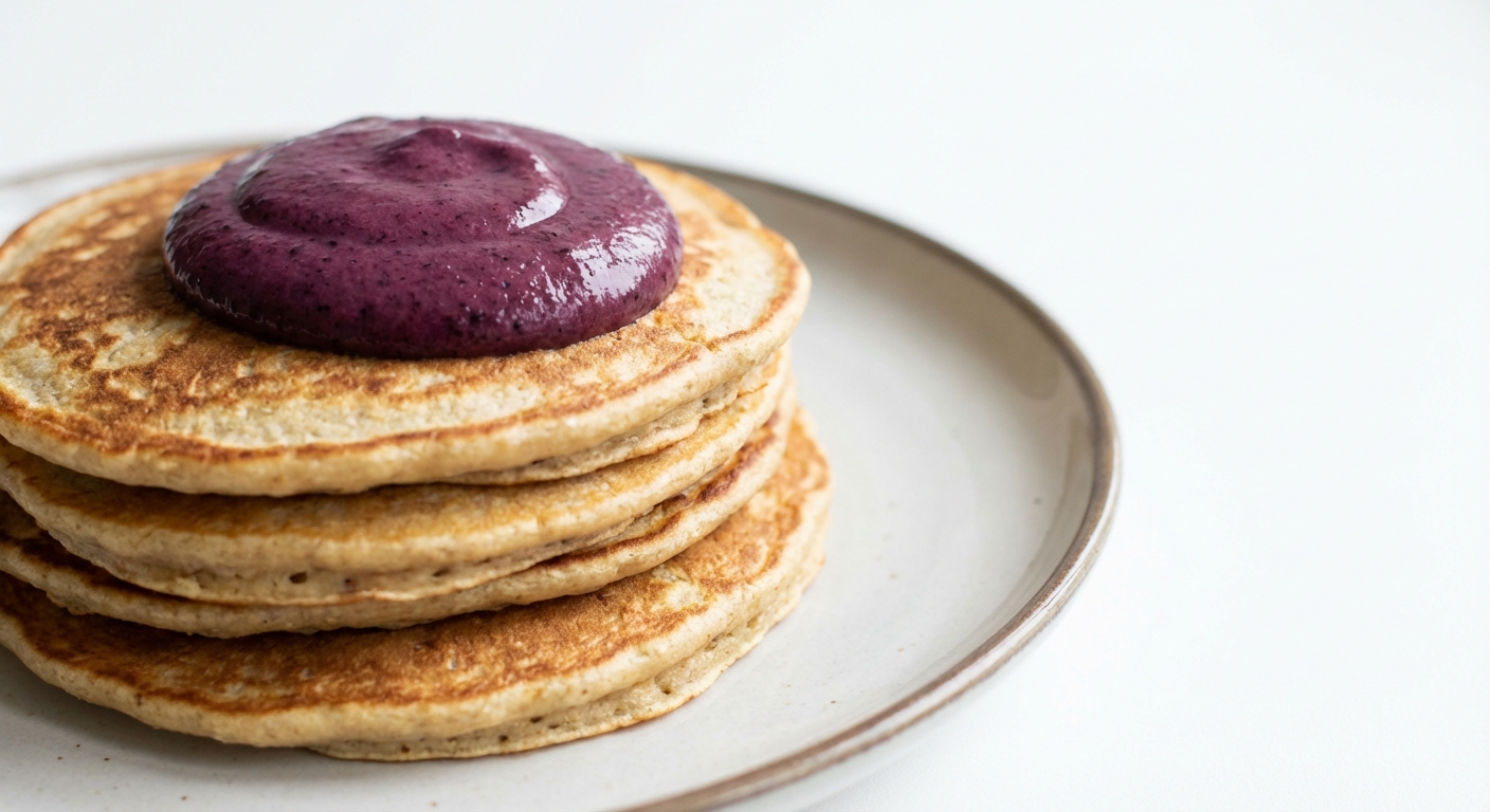 Owsiane Naleśniki z Borówkowym Musem