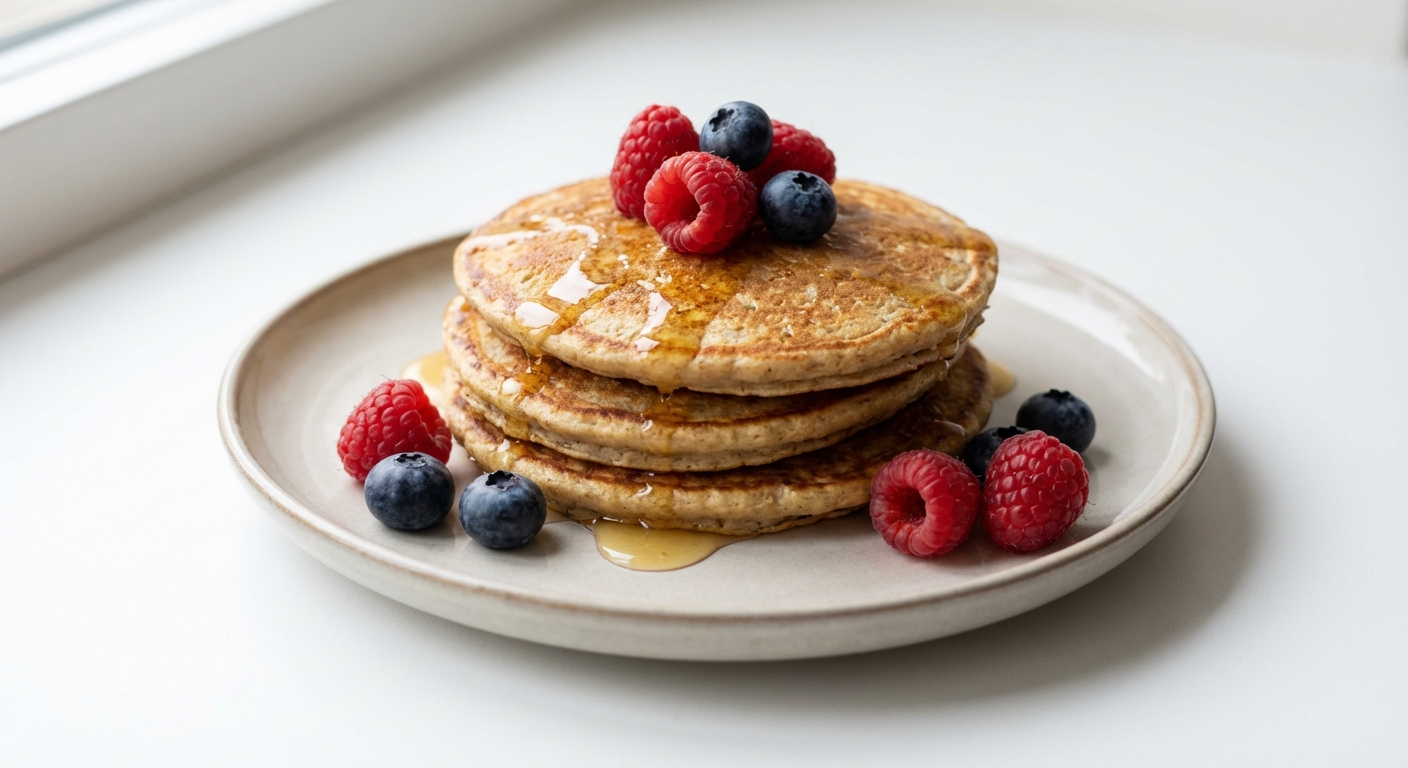 Owsiane Placuszki z Bananem i Miodem