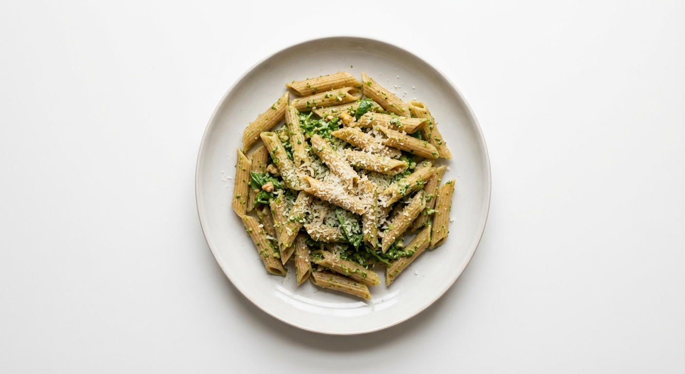 Penne z Pesto Rukolowo-Orzechowym
