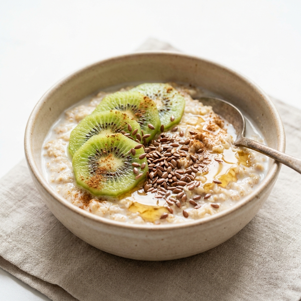 Owsianka z Kiwi, Lnem i Miodem
