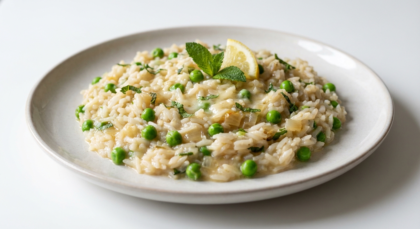 Basmati Risotto z Groszkiem i Miętą