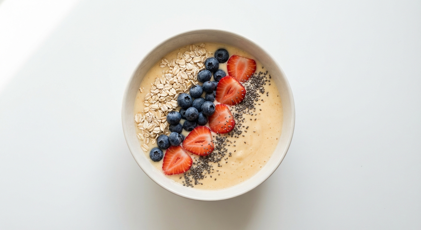 Owsiankowy Smoothie Bowl z Owocami