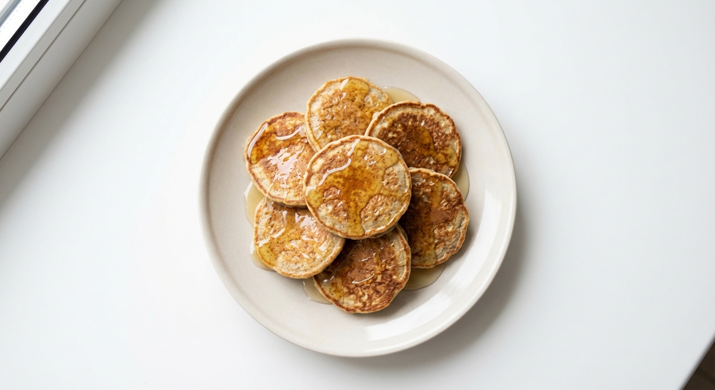 Owsiane placuszki bananowe z miodem