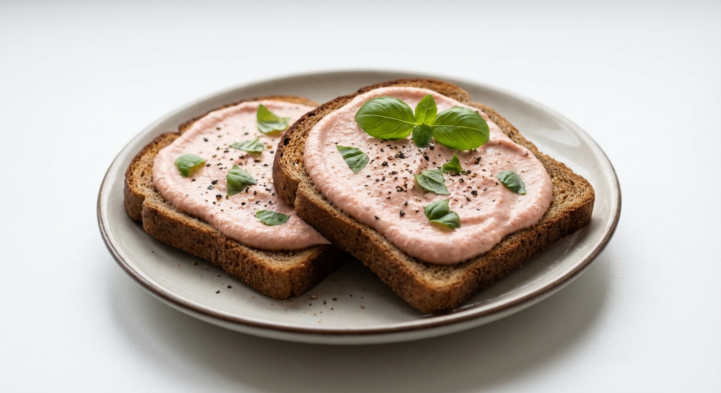 Twarogowe Tosty z Pomidorem i Bazylią