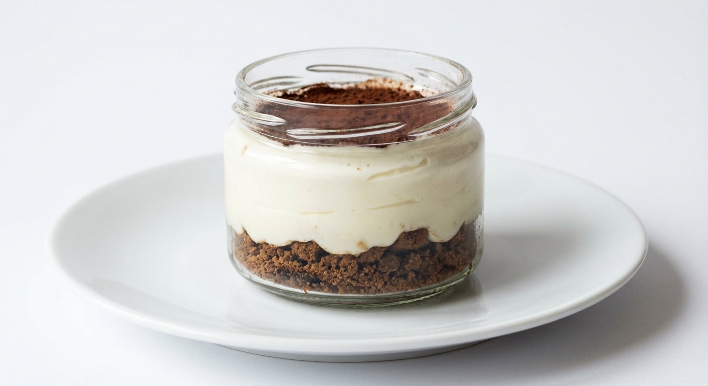 Słoiczkowe Tiramisu: Herbatnik, Jogurt, Kakao