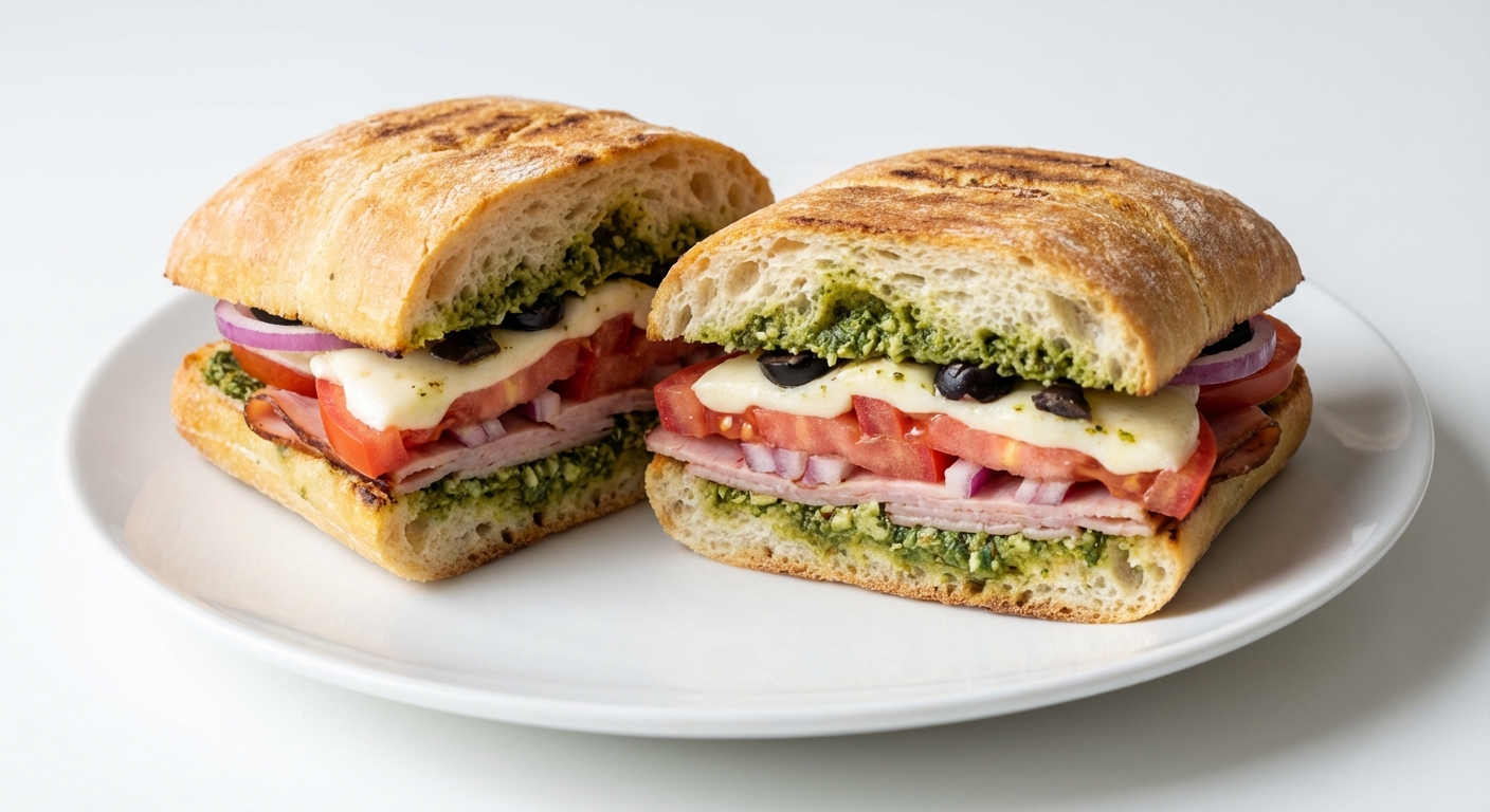 Ciabatta Panini z Bazyliową Pastą