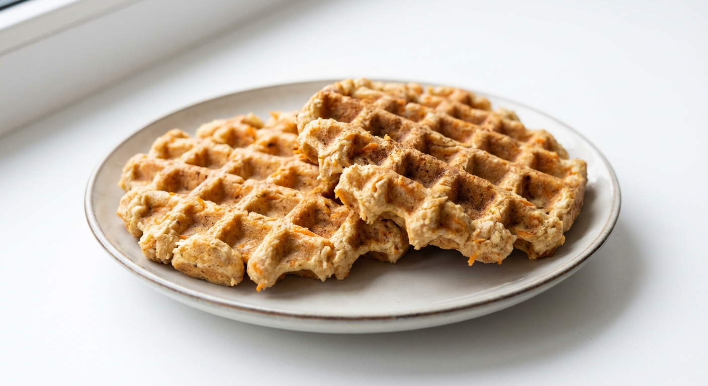 Owsiane Gofry Marchewkowo-Jabłkowe z Cynamonem