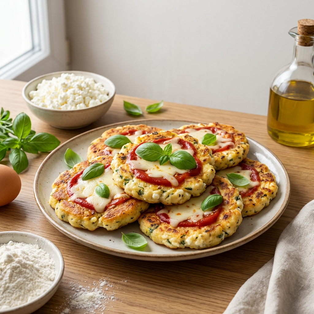 Pizzerinki z Serka Wiejskiego i Mozzarelli