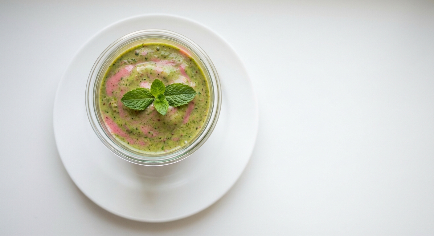 Truskawkowo-Szpinakowe Smoothie z Miodem i Lnem