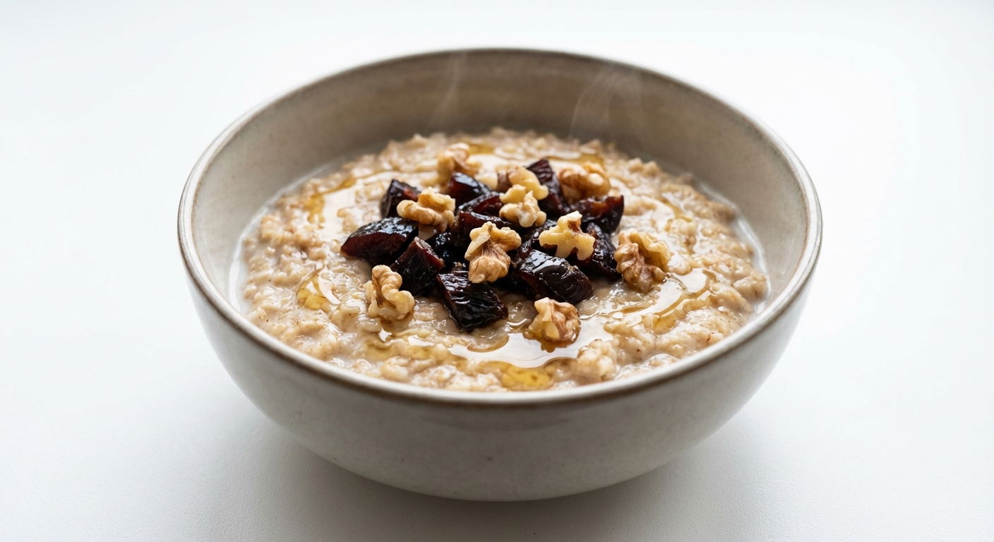 Owsianka z Miodem, Śliwkami i Orzechami