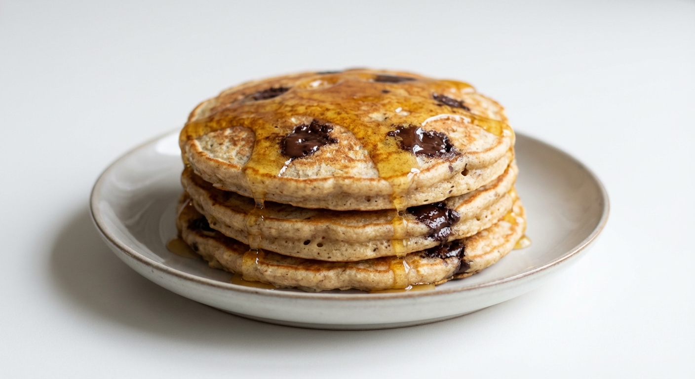 Owsiane Pancakes z Czekoladą i Miodem