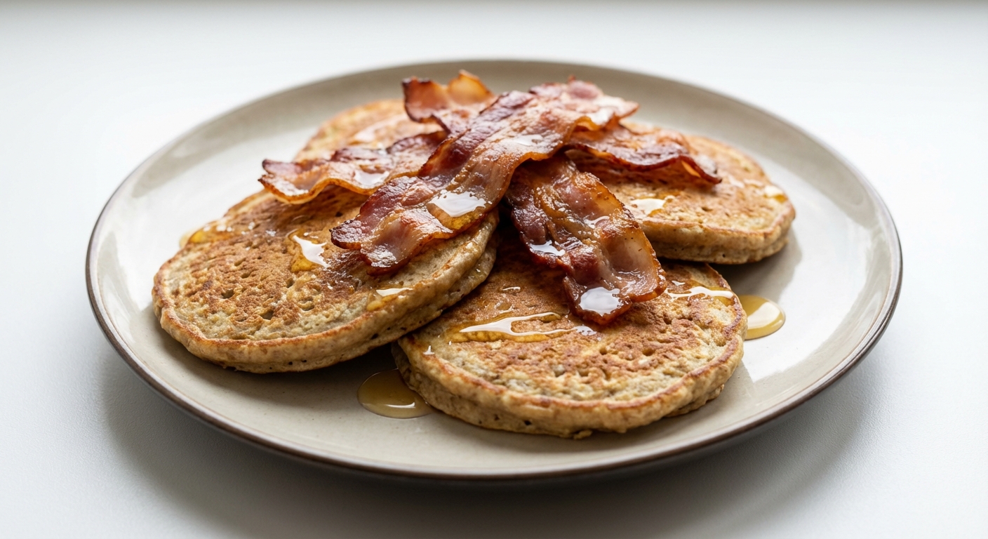 Owsiane Naleśniki z Boczkiem i Miodem