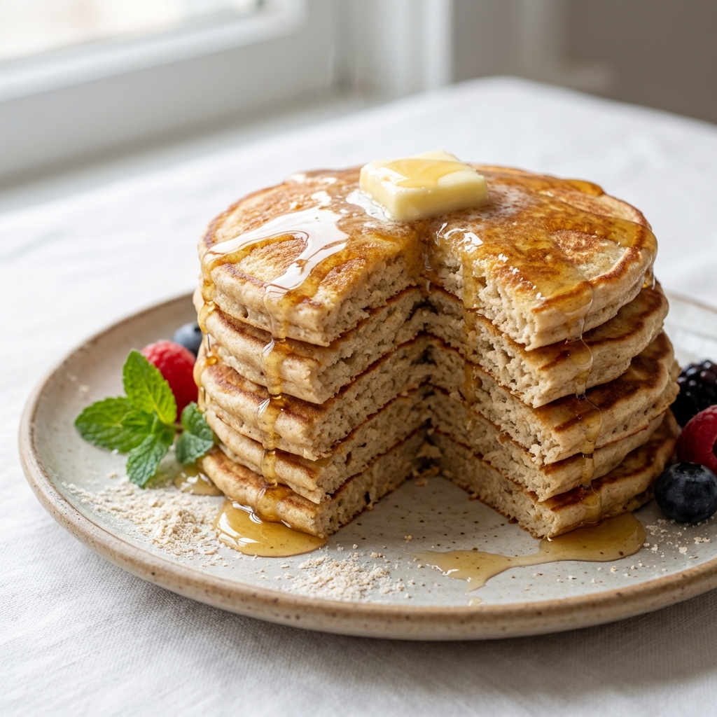 Owsiane Naleśniki na Maślance z Miodem