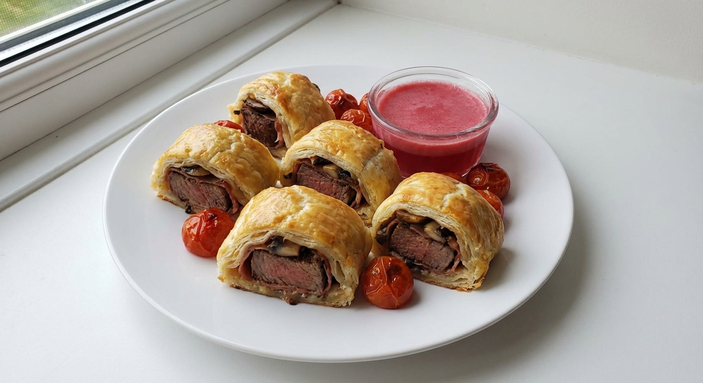 Mini Wellingtony z Polędwicy i Pieczarek