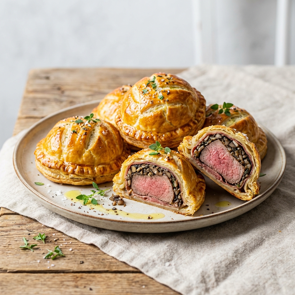 Mini Wellingtony z Polędwicy i Szynki