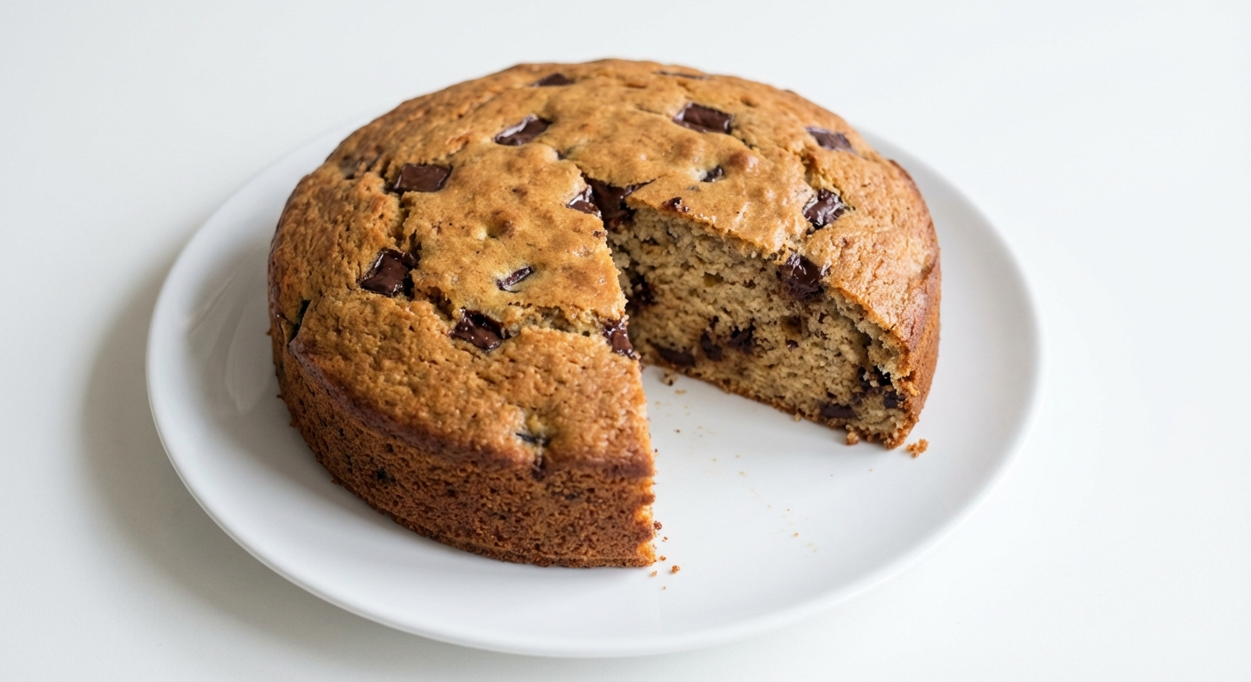 Bananowe ciasto jogurtowe z czekoladą