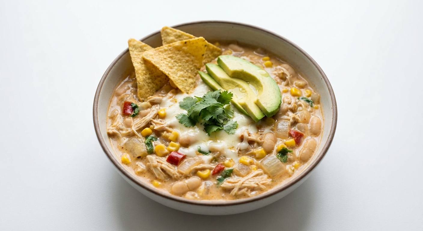 Kremowe Chili z Kurczakiem i Fasolą