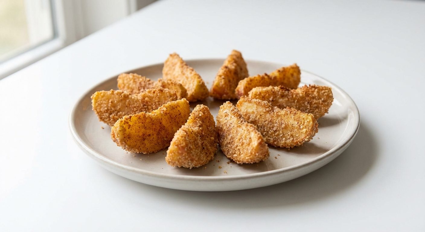 Jabłka w Cynamonowej Panierce z Frytkownicy