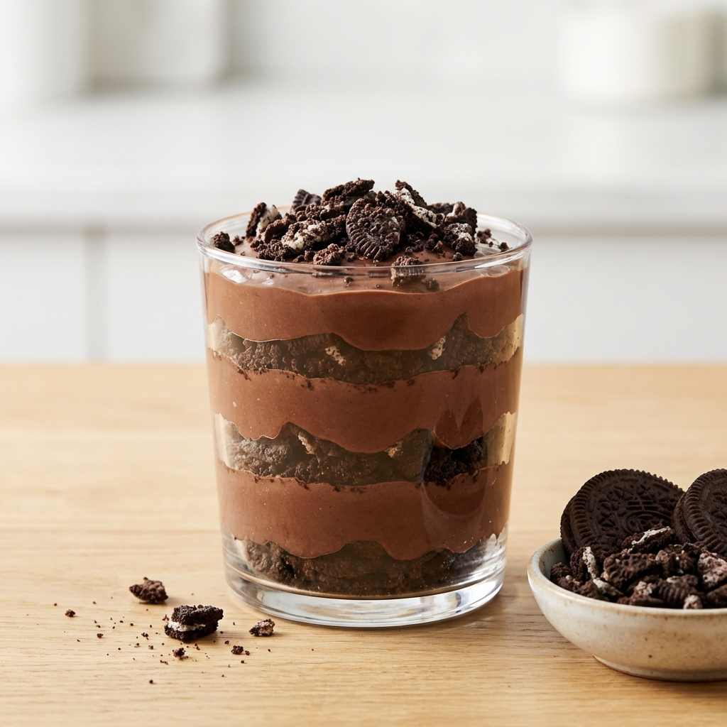 Proteinowy Deser Oreo z Jogurtem Kokosowym