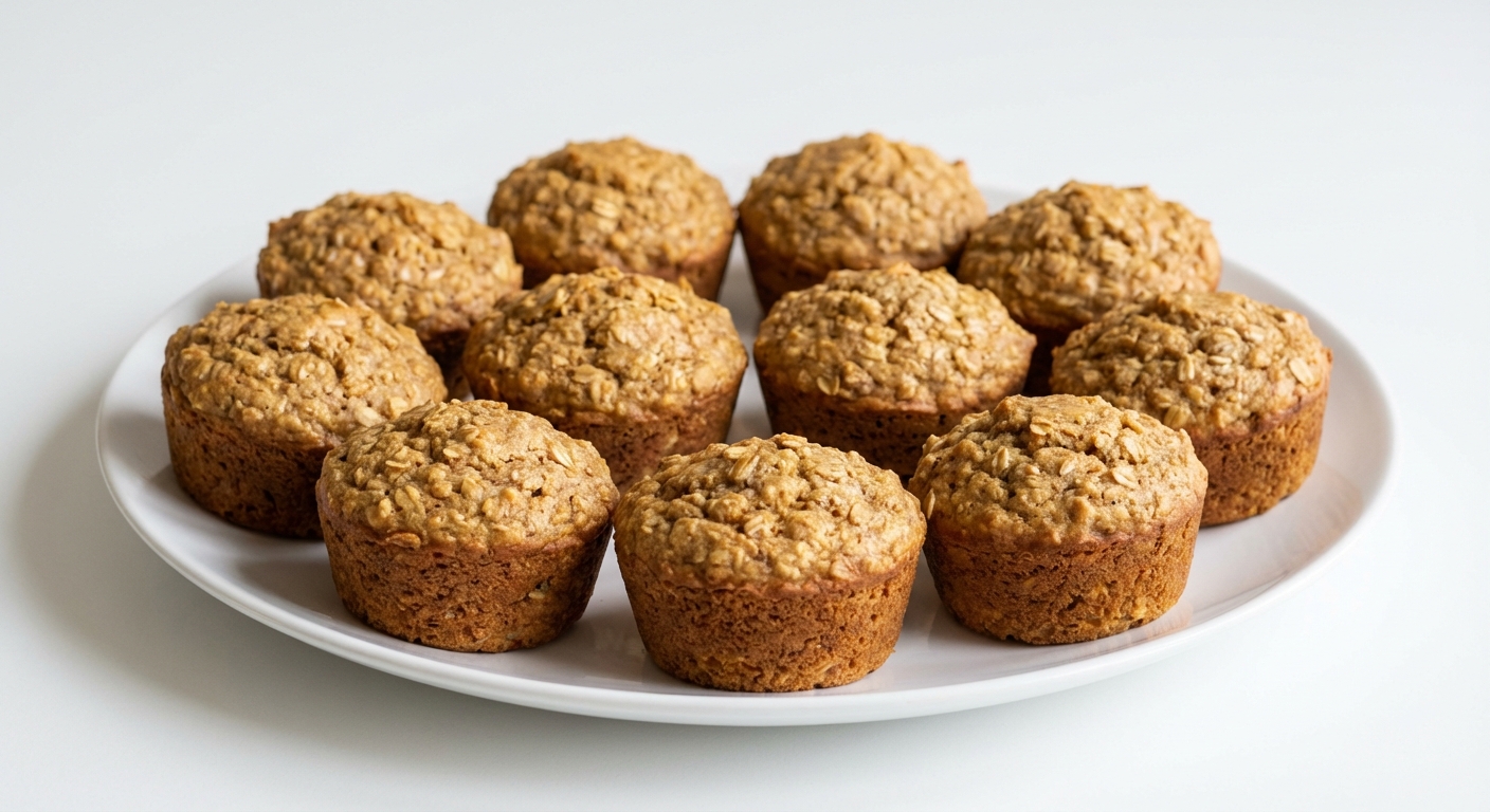 Owsiane Muffinki z Miodem i Maślanką