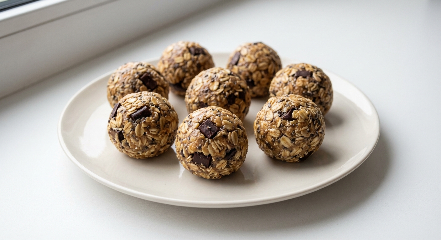 Owsiane Kulki Mocy z Miodem i Chia