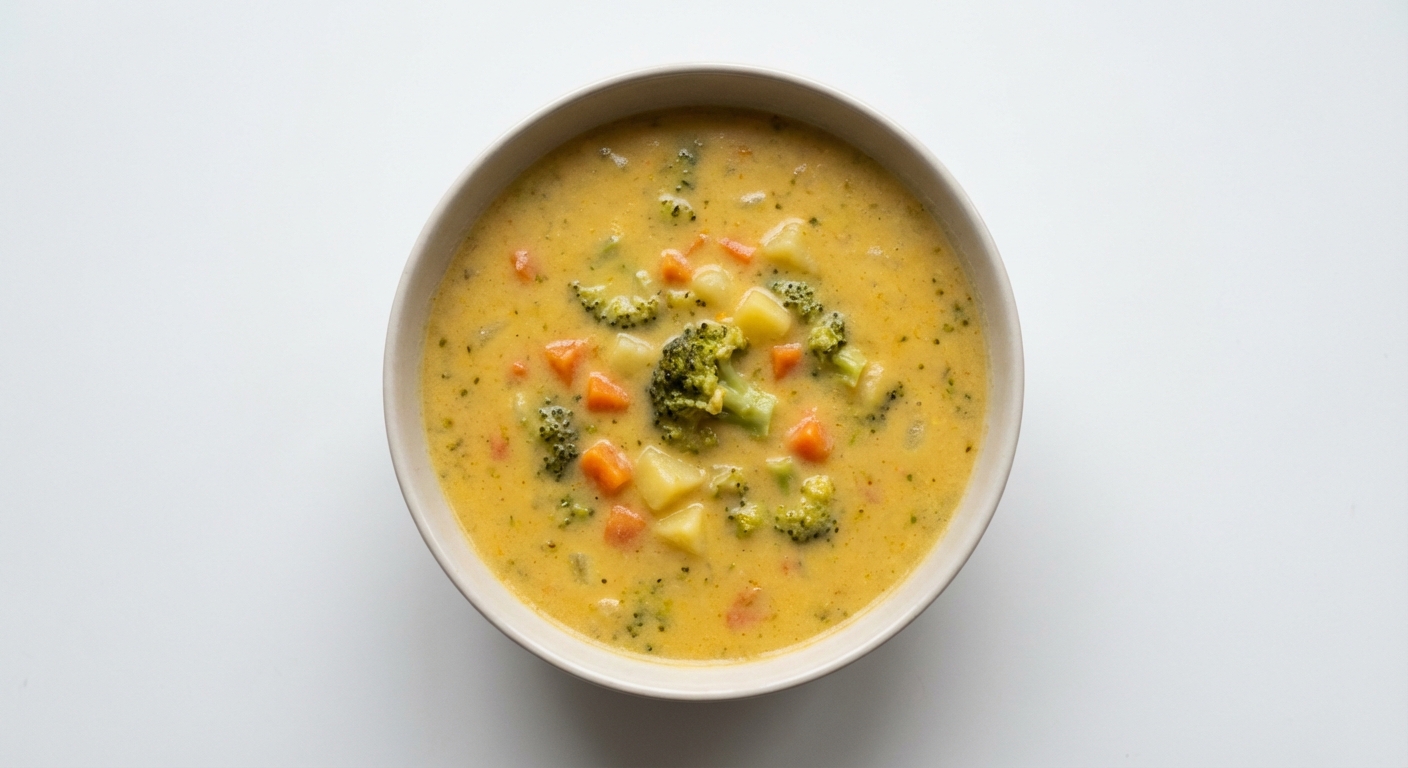 Kremowa Zupa Serowa z Brokułami