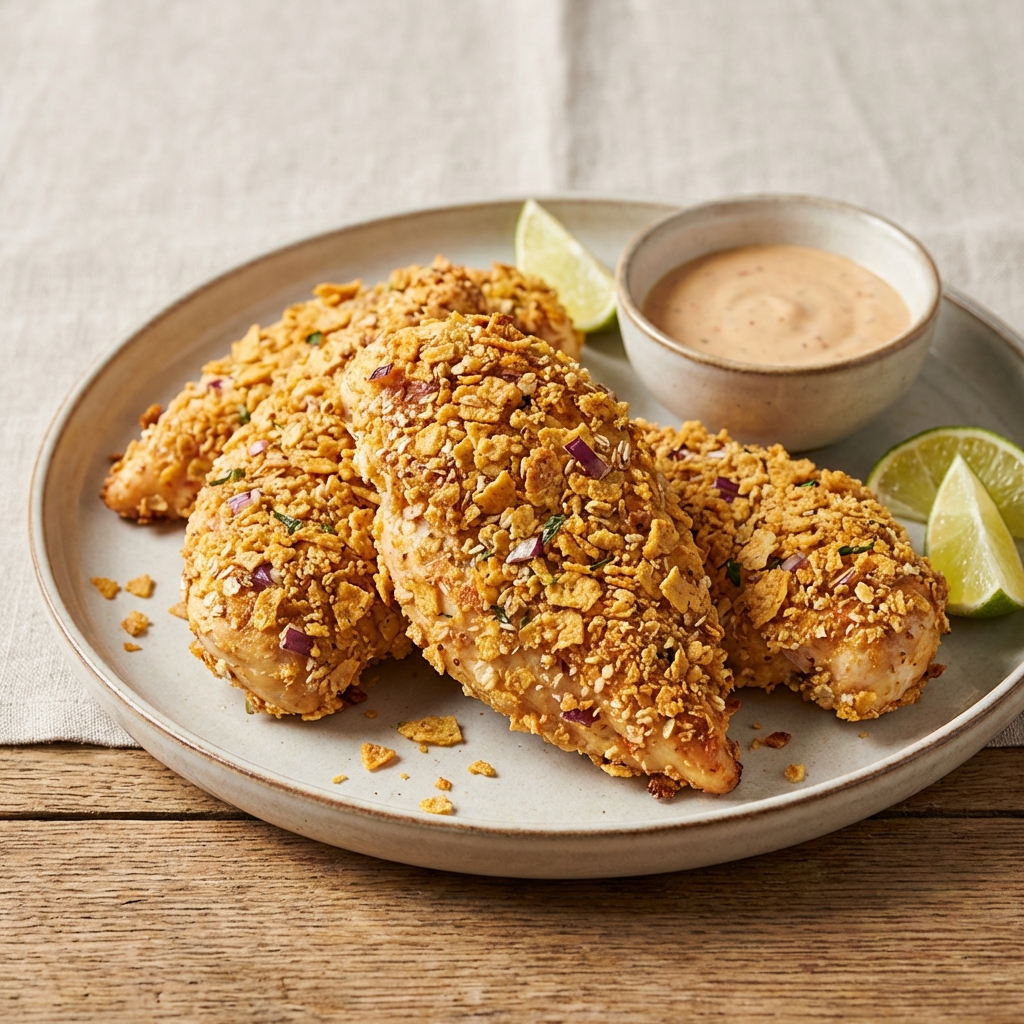 Kurczak w Nachos i Mące Owsianej