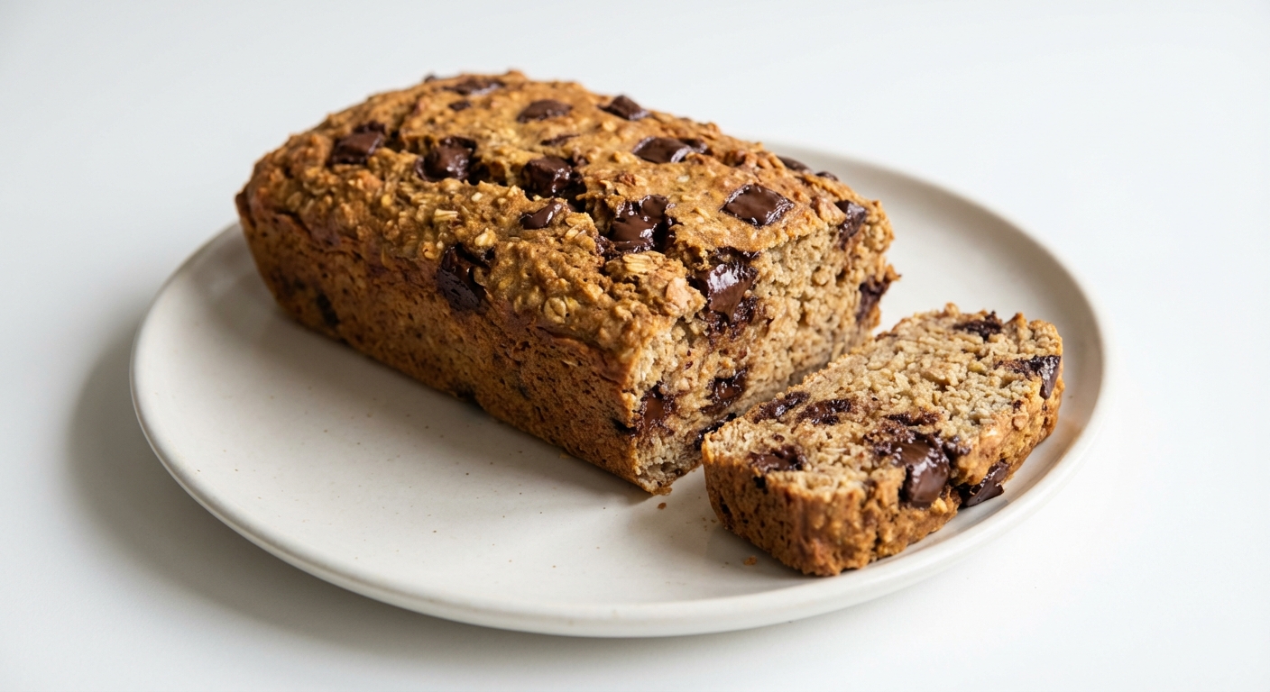 Owsiany Chlebek Bananowy z Czekoladą