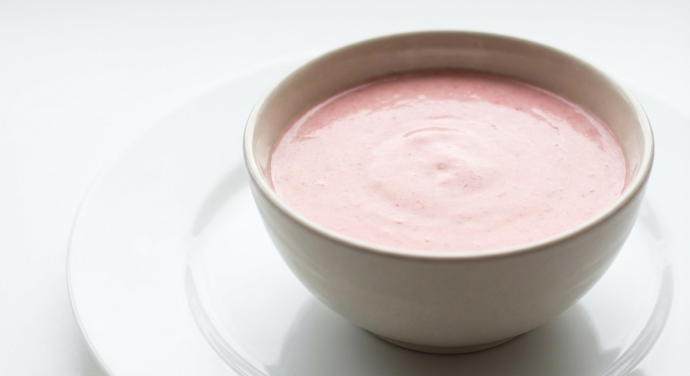 Mus Truskawkowy z Twarogiem i Miodem