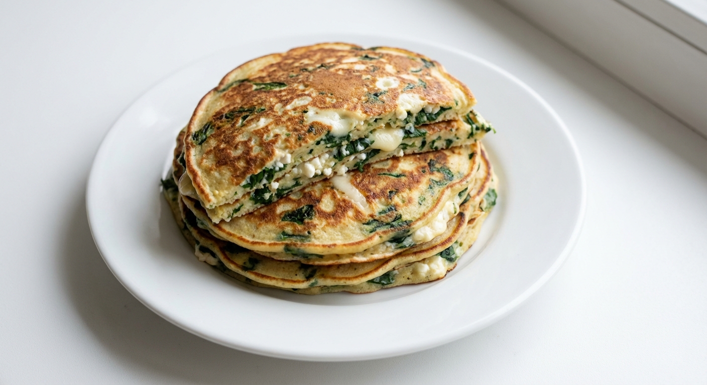 Placuszki ze Szpinaku, Twarogu i Mozzarelli