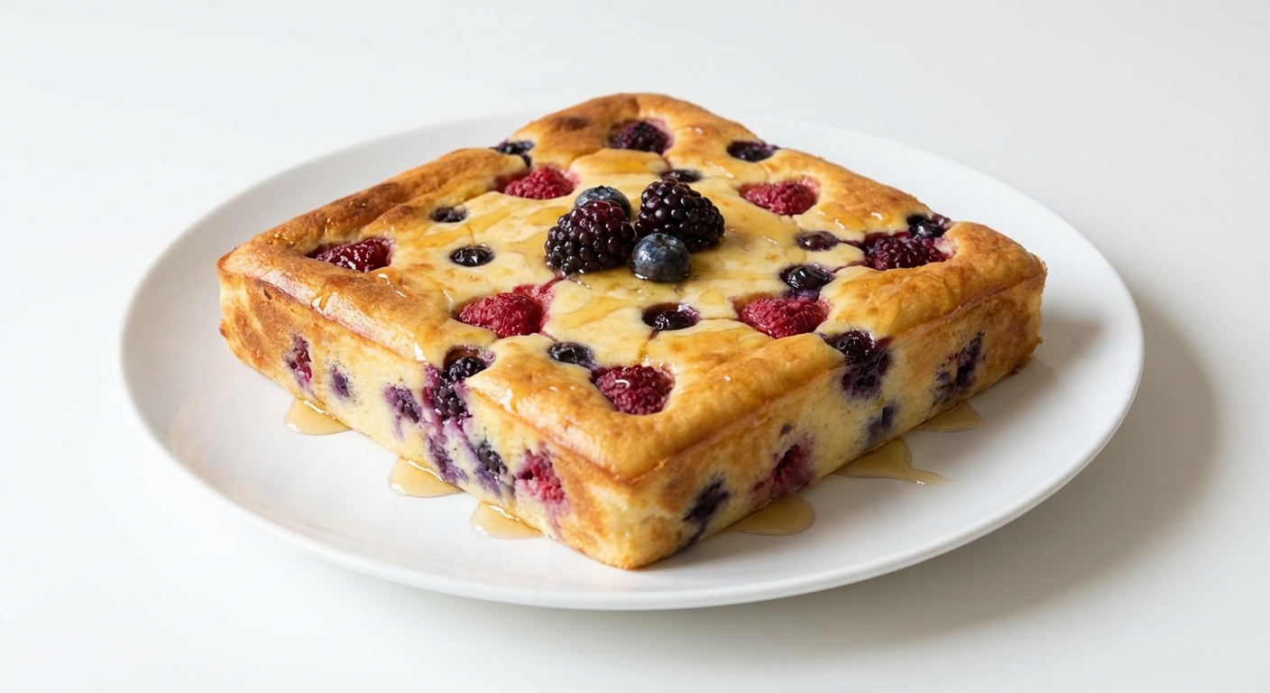 Pieczony Jogurt z Miodem i Jagodami