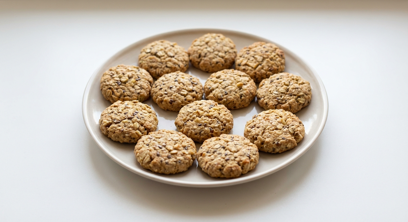 Owsiane ciasteczka z jabłkiem i miodem