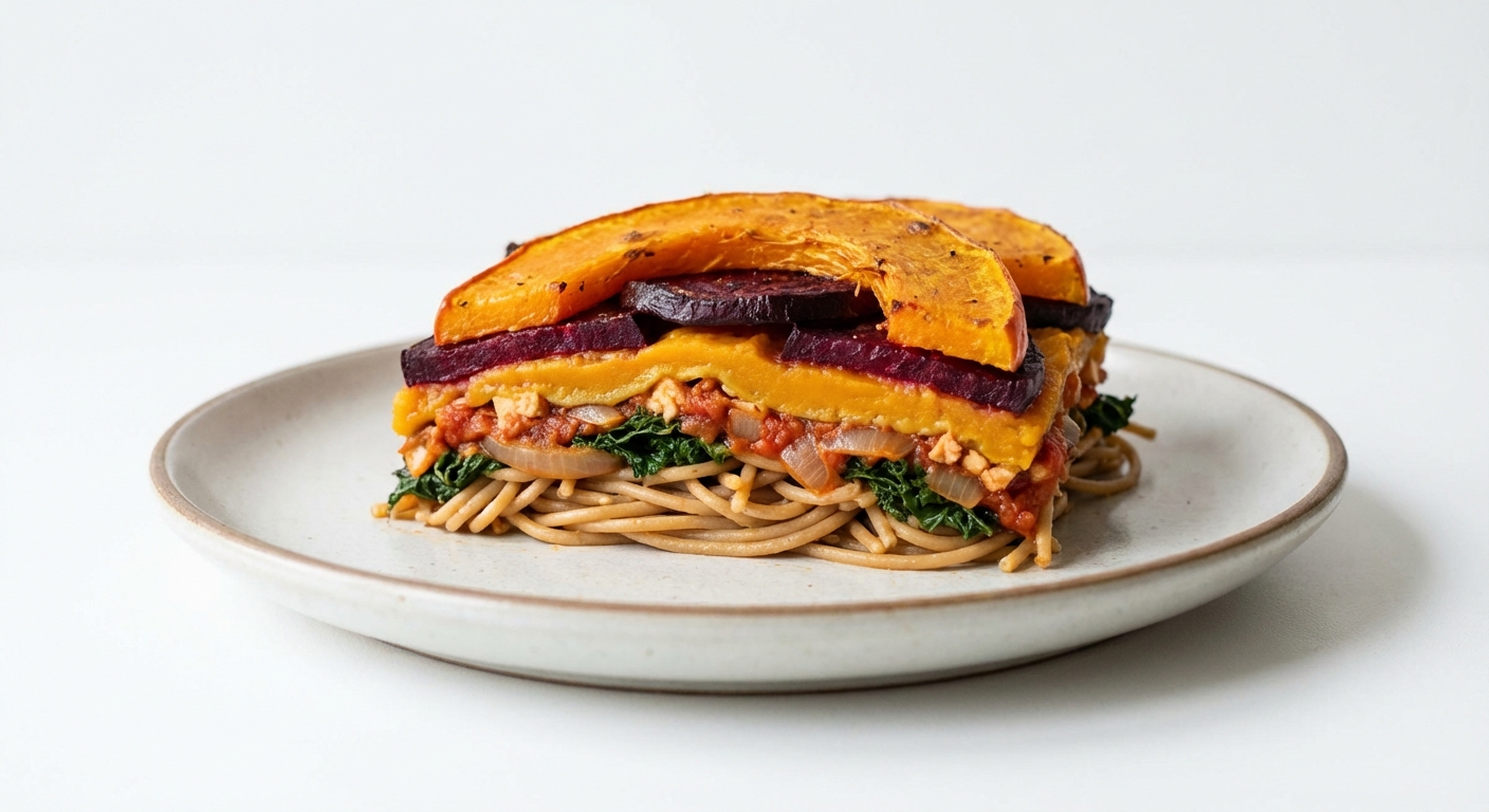 Lasagne z Dyni, Buraków i Tofu