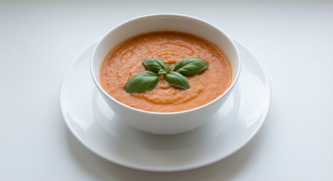Krem z Pieczonych Warzyw z Bazylią