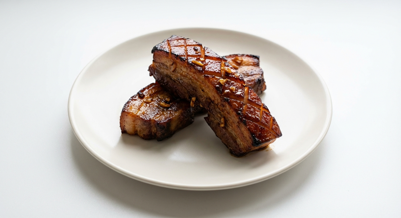 Glazurowany boczek z miodem i pomarańczą