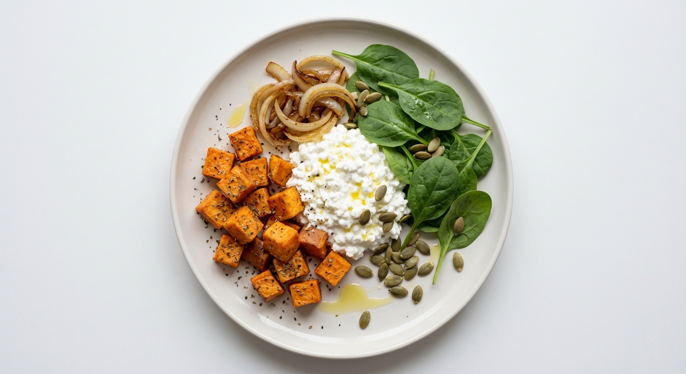 Serek Wiejski z Batatem i Cebulą