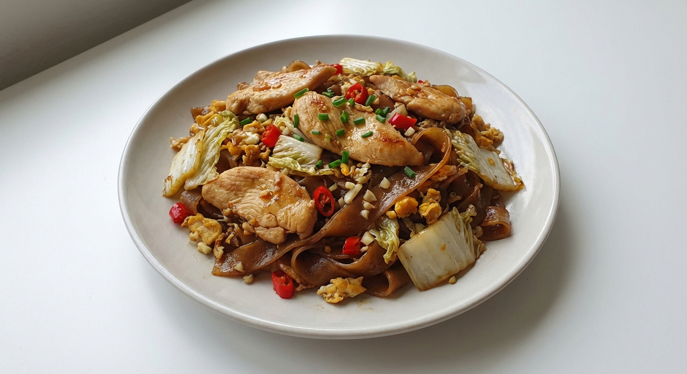 Pad See Ew z Kurczakiem i Miodem