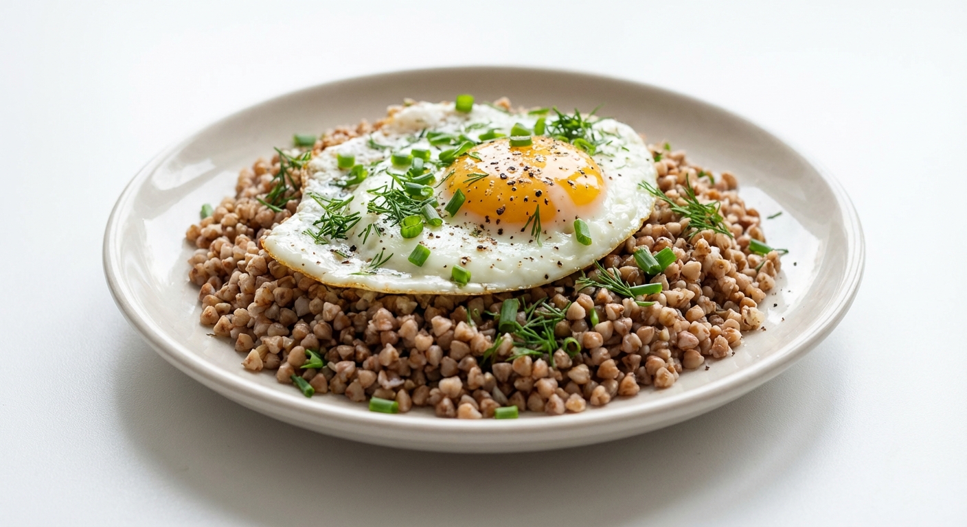 Kasza Gryczana z Jajkiem i Ziołami