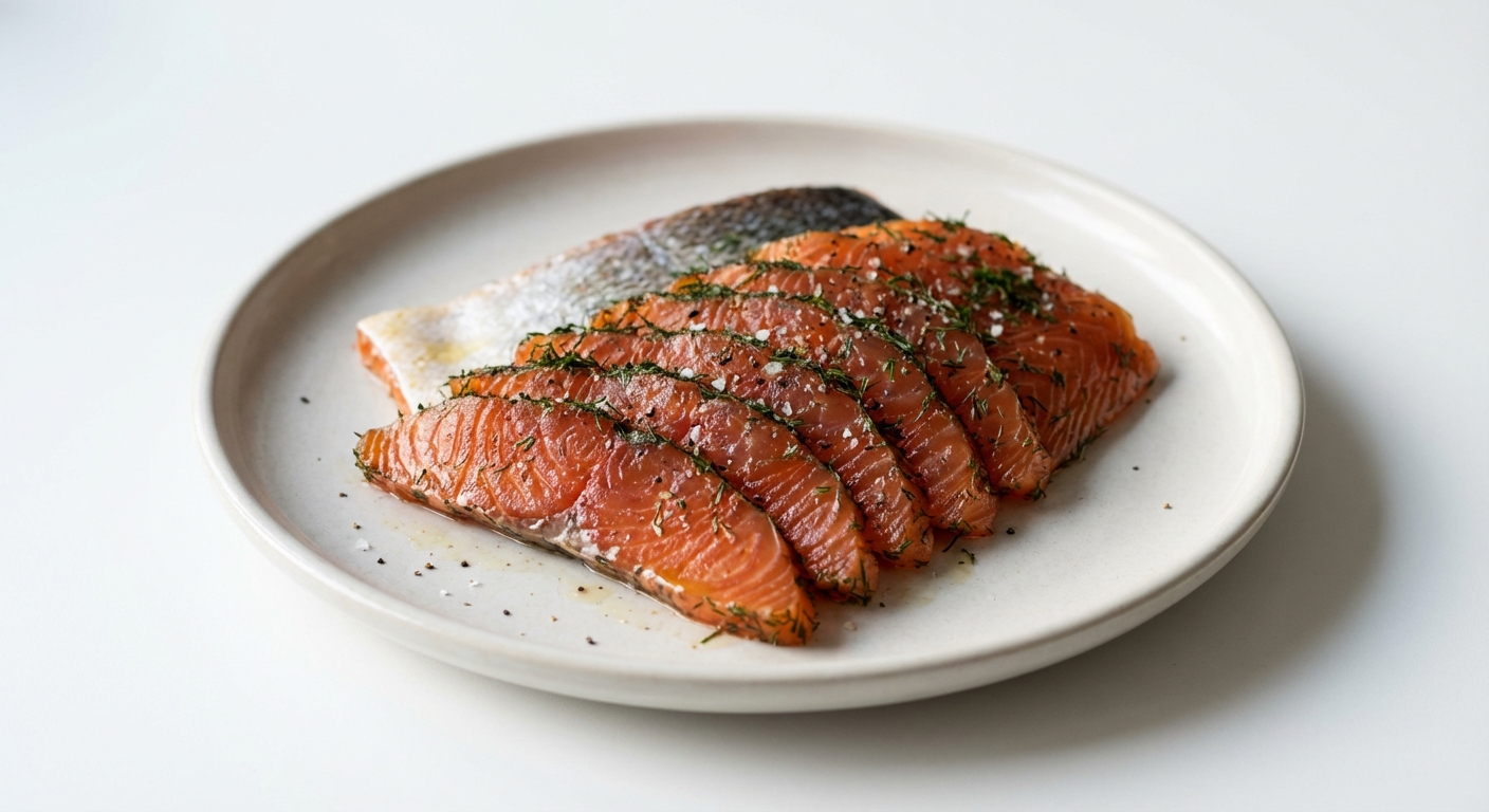 Łosoś Gravlax w Miodzie i Koprze