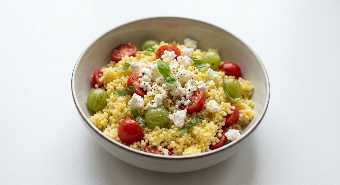 Kasza Jaglana z Twarogiem i Pomidorami