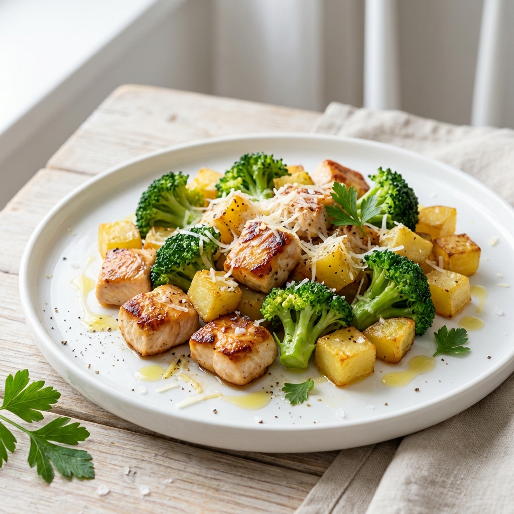 Kurczak z Brokułami i Parmezanem